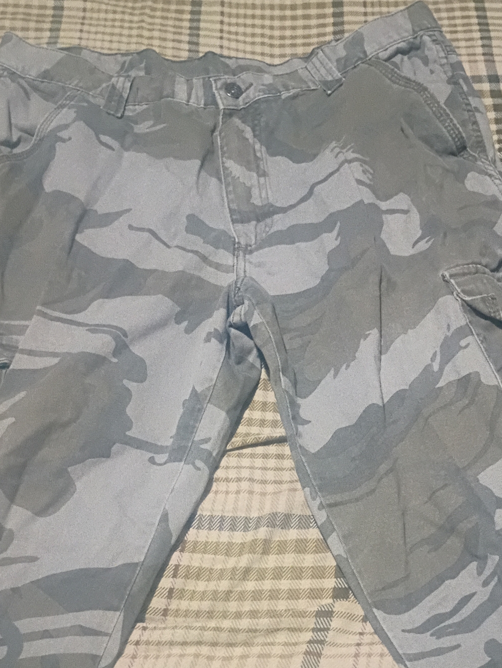 Men's Cargo Pants - Grey Camo